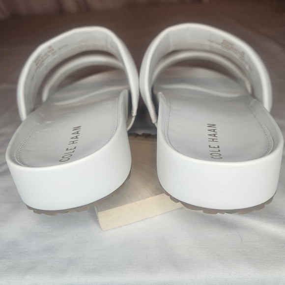Cole Haan Mojave Double Band Slide Ivory Sz 9 NWT Retail $130 - Picture 9 of 12